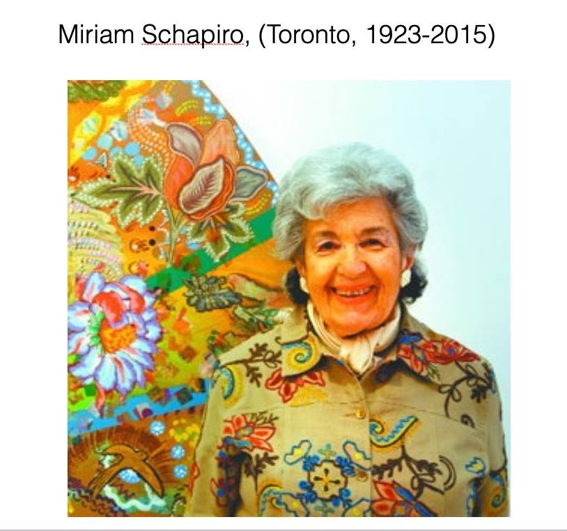 C9 – Historia del Arte a través de las Mujeres: Miriam Schapiro